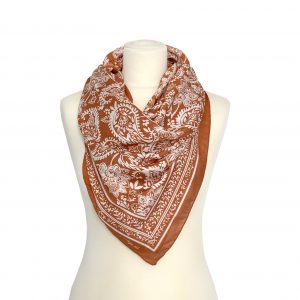 FOULARD ORIENTE ruggine