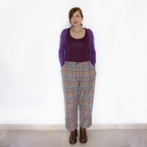 PANTALONE SCACCO MULTICOLOR